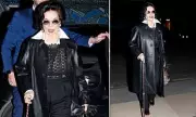 Bianca Jagger, 80, Stuns at Paris Fashion Week in Leather Trench Coat