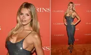 Brooks Nader Stuns at Clarins Event in LA, Joined by Prinsloo and Levine