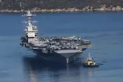 Damaged USS Gerald R Ford Aircraft Carrier Heads to Crete for Urgent Repairs