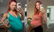 Dianne Buswell Flaunts Baby Bump in Green Swimsuit During Spa Baby Moon