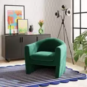 Dunelm's Darcy Velvet Chair Now £114 - Shoppers Praise 'Pop of Colour'