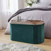 Dunelm's Recycled Velour Ottoman Slashed to £35, Shoppers Hail 'Luxurious' Feel