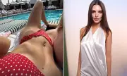 Emily Ratajkowski Flaunts Physique in Red Bikini After Paris Fashion Week