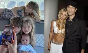 Enrique Iglesias Shares Rare Family Photo Featuring All Four Children with Anna Kournikova