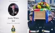 Final Salute for WWII Royal Marine Hero Jim Wren at Salisbury Funeral