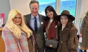 Gemma Collins Meets David Cameron at Cheltenham Festival and Wins £20,000