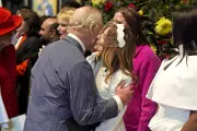 Geri Halliwell-Horner Kisses King Charles at Commonwealth Day Service