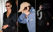 Hailey Bieber and Kendall Jenner Go Incognito at LA Flag Football Party