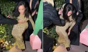 Kim Kardashian's Oscars Party Tumble in Towering Heels Sparks Fan Reactions