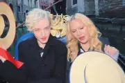 Madonna and Julia Garner Recreate 'Like A Virgin' Gondola Scene in Venice
