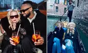 Madonna Recreates Iconic Gondola Scene in Venice with Biopic Star Julia Garner