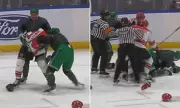NYPD vs FDNY Charity Hockey Game Erupts in Violent On-Ice Brawl