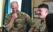 Prince William Considers Shaving Beard for Moustache During Army Visit
