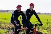 Prince William Joins Greg James on Surprise Tandem Bike Ride for Comic Relief