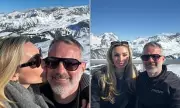Ryan Giggs and Zara Charles Share Rare Romantic Ski Trip Snaps in Courchevel