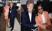 Sir Paul McCartney Attends Stella's Paris Fashion Show with Oprah and Hannah Waddingham
