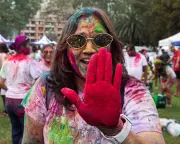 Sydney's Parramatta Celebrates Holi Festival with Colourful Powder and Joy