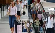 Tammy Hembrow and Ex Matt Poole Share Amicable Airport Meet-Up in Sydney