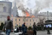 Three Killed as Russia Launches Rare Daylight Drone Assault on Lviv, Ukraine