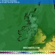 UK Weather Maps Turn Bright Yellow for 18C Scorcher After Easter Bank Holiday