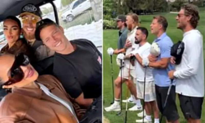 49ers Stars McCaffrey and Kittle Sing National Anthem Before Golf Game