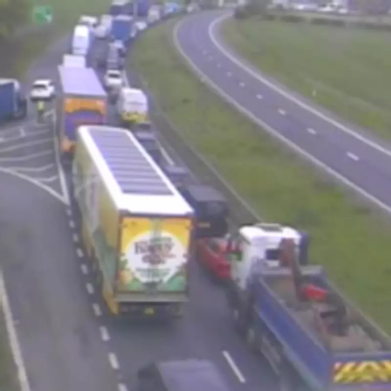 A1M in West Yorkshire Shut Both Ways After Serious Collision