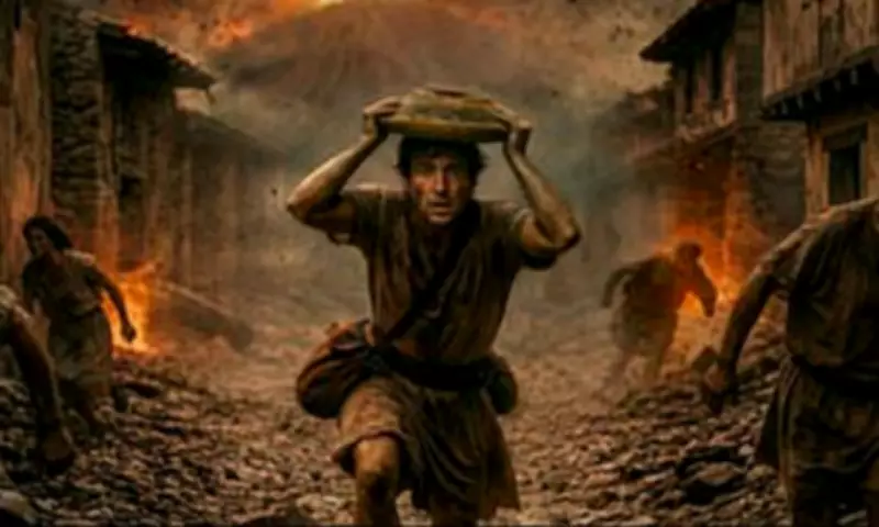 AI Reconstructs Face of Pompeii Victim Fleeing Vesuvius Eruption