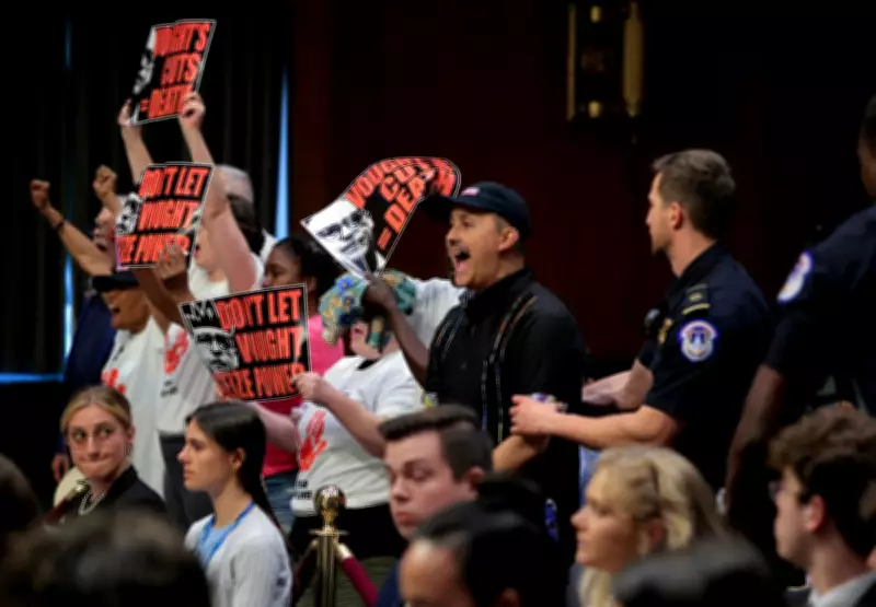 AIDS Activists Disrupt Trump Budget Chief Hearing Over Devastating PEPFAR Cuts