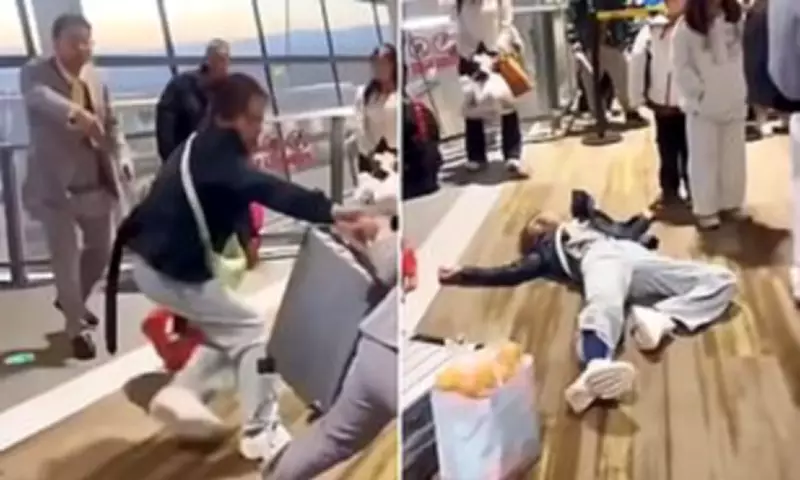 Airport Chaos: Traveller Plays Dead in Baggage Fee Protest at Chinese Airport