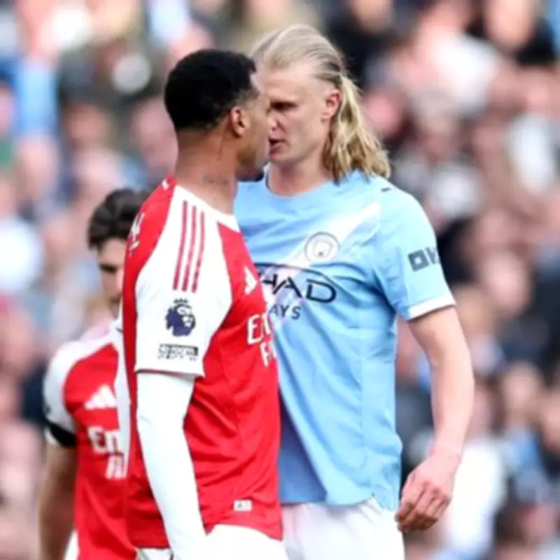 Alan Shearer Slams VAR Over Gabriel's Headbutt on Haaland in Title Clash