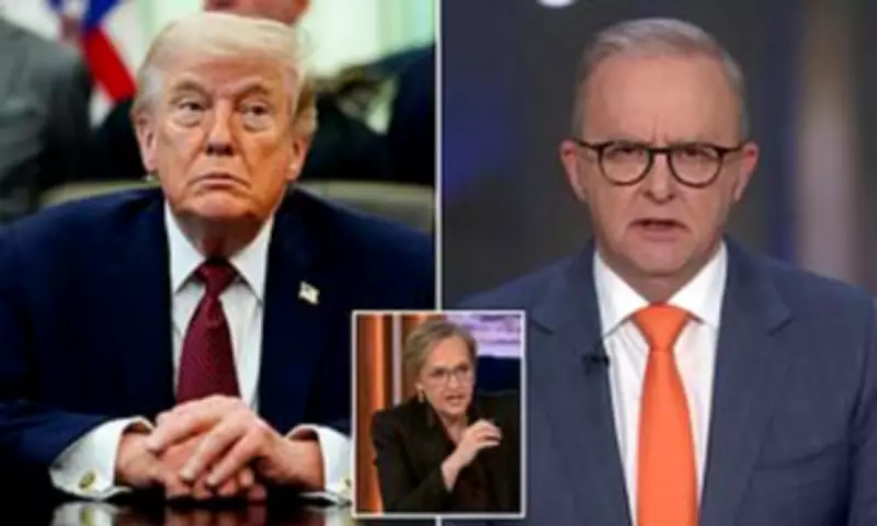 Albanese Dodges Questions on Trump's Allegations Against Australia