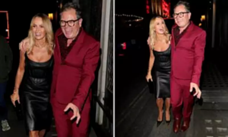Amanda Holden and Alan Carr Enjoy Night Out at The Ivy in London