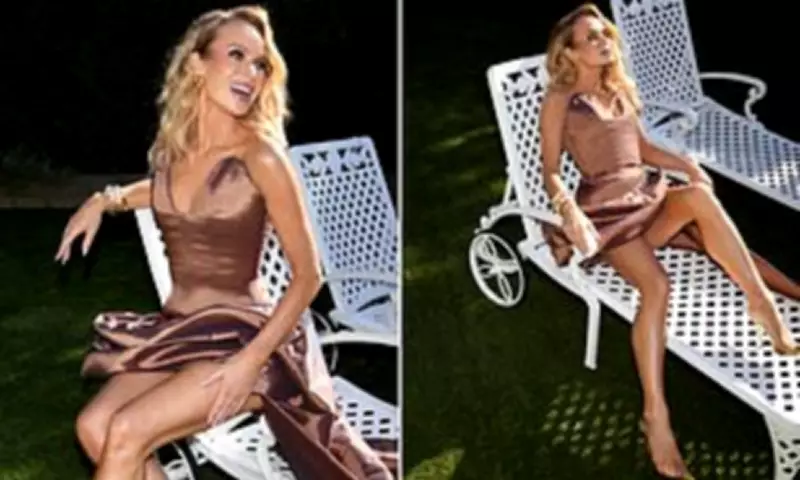 Amanda Holden Stuns in Bronze Mini Dress Ahead of BGT Semi-Final