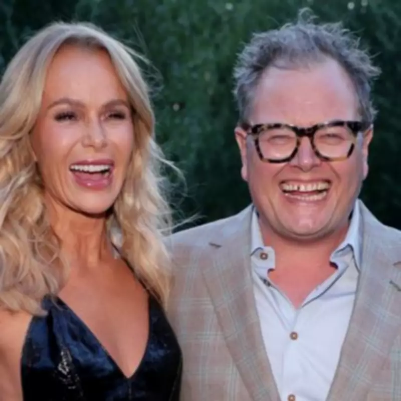Amanda Holden Stuns in Sheer Dress at BAFTA TV Nominees Party with Alan Carr