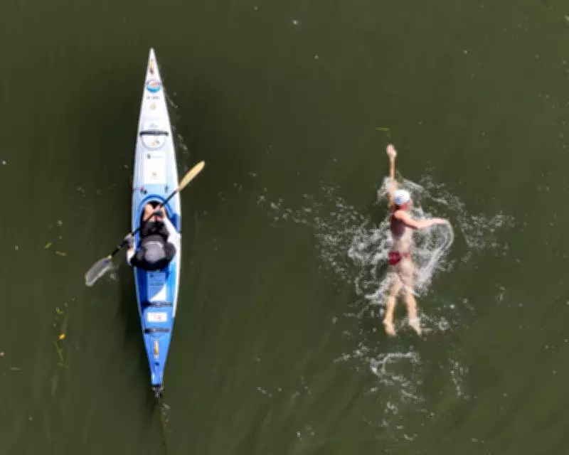 Andy Donaldson Breaks Australia Crocodile River Swim Record