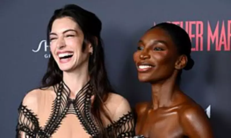 Anne Hathaway and Michaela Coel Light Up Mother Mary Screening
