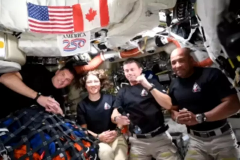 Artemis II Crew Makes Historic Moonship-to-Spaceship Call During Return Journey