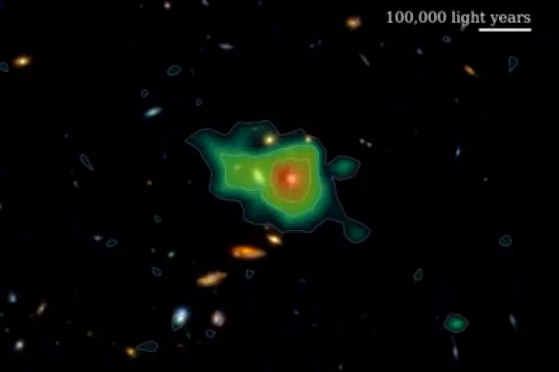 Astronomers Uncover Universe's Missing Hydrogen in Vast Gas Halos