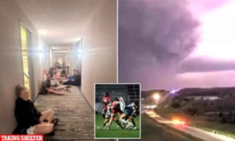Australian Rugby Team Sheltered from Tornado in Kansas City Hotel
