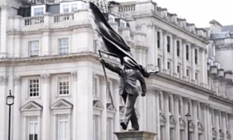 Banksy Confirms New London Statue Depicting Man in Suit on Plinth