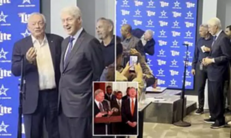 Bill Clinton Stuns Reporters by Crashing Jerry Jones' Cowboys Draft Press Conference