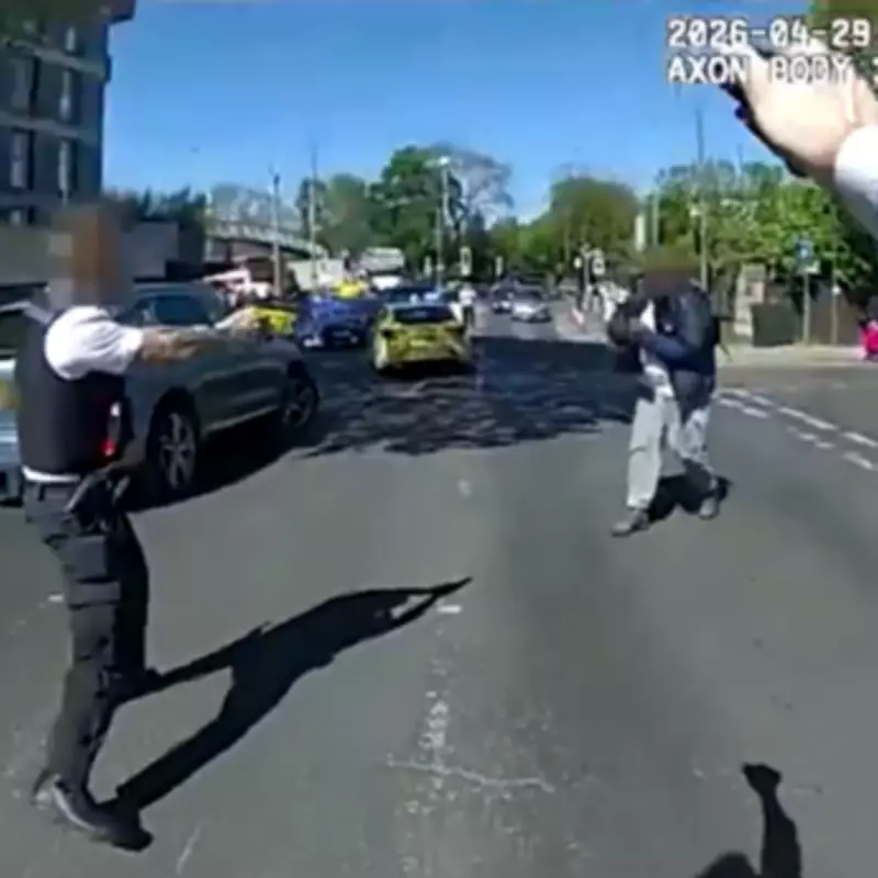 Body Cam Footage Shows Police Taser Golders Green Stabbing Suspect