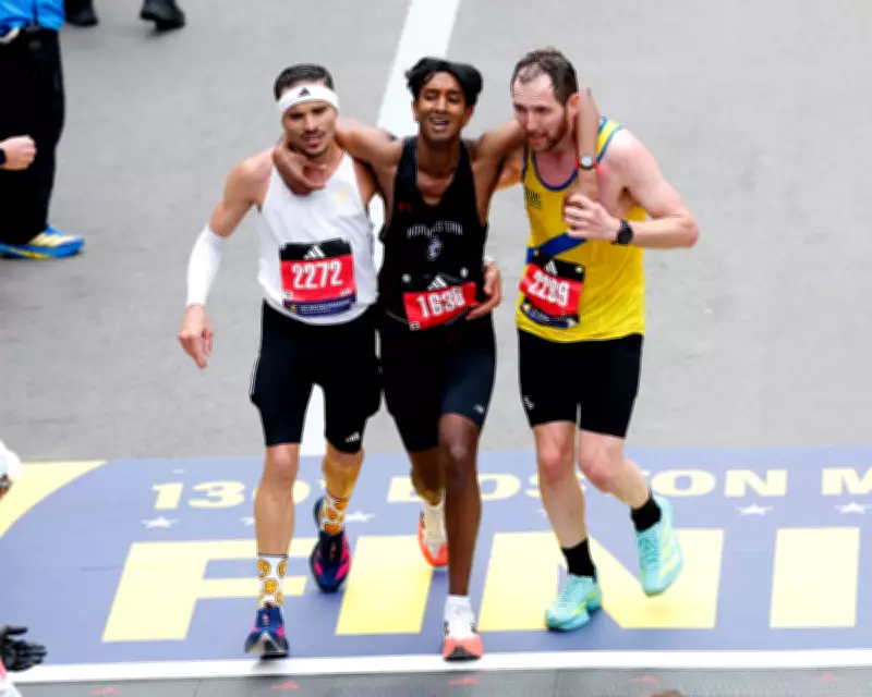 Boston Marathon Duo Praised for Helping Struggling Runner Cross Finish Line