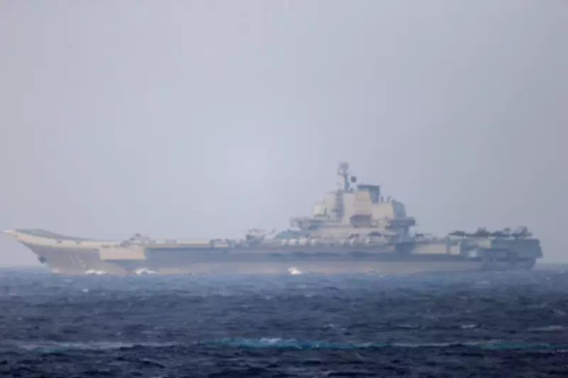 Chinese Aircraft Carrier Liaoning Transits Taiwan Strait Amid Rising Tensions