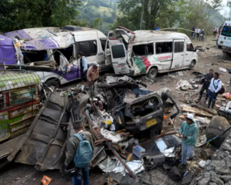 Colombia Highway Bombing Kills 21 Amid Pre-Election Violence