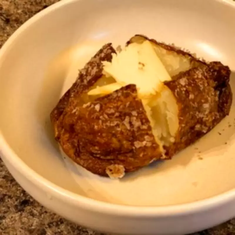 Crispier Baked Potatoes with Smoked Sea Salt from Sainsbury's