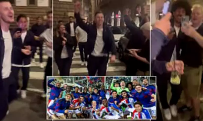 Crystal Palace Players Celebrate in Florence After European Success