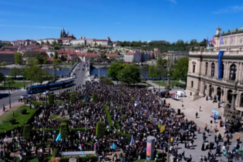 Czech Students March Against Government Plan to Slash Public Media Funding