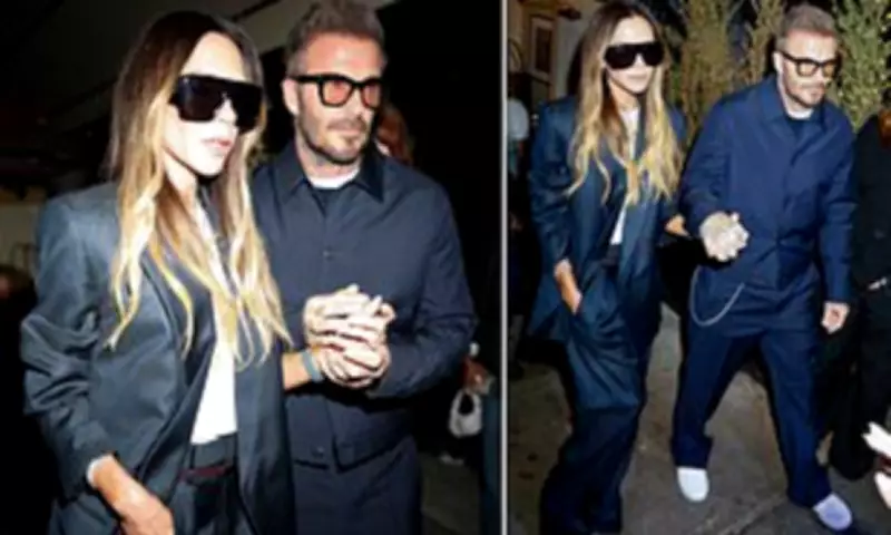 David and Victoria Beckham Revive Matching Style in New York Dinner Outing