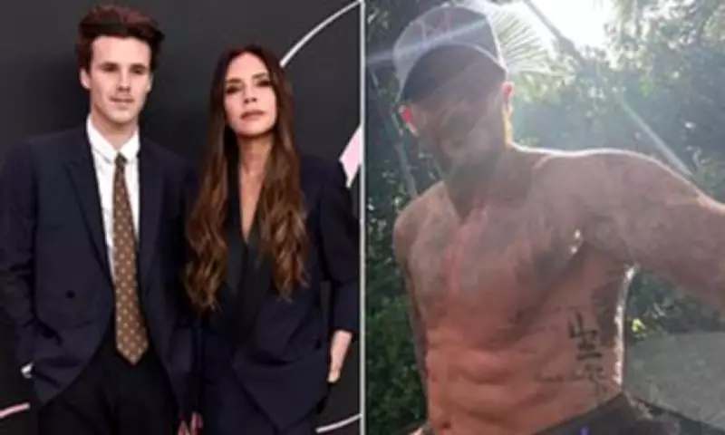 David Beckham Flaunts Tattoos as Victoria Removes All Her Ink